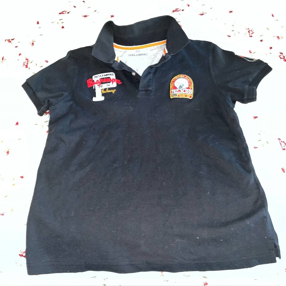 Parajumpers Kids Polo Shirt with Embroidered Patches